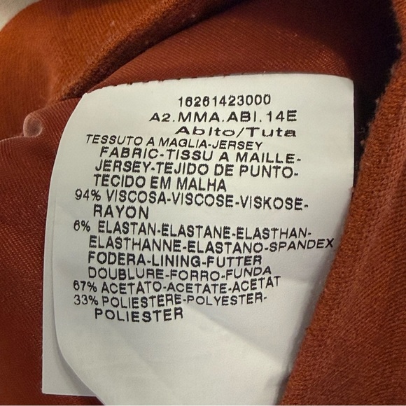 MAXMARA BROWN BLACK WHITE PRINT SLEEVELESS ROUND NECK SLIM FIT SHIFT MIDI DRESS - Picture 8 of 9